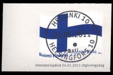 Finland 2011 National Flag fine used.