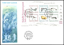 Greenland 1991 Marine Mammals souvenir sheet First Day Cover