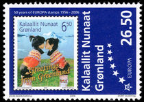 Greenland 2006 Europa Stamp anniversary unmounted mint.
