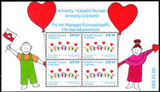 Greenland 2007 Amnesty Kalallit Nunat souvenir sheet unmounted mint.