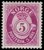 Norway 1937 ø bright magentalightly mounted mint.