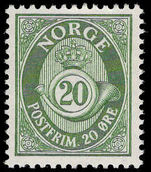 Norway 1962-78 20ø green ordinary paper unmounted mint.