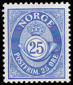 Norway 1962-78 25ø blue phosphorescent paper unmounted mint.