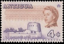 Antigua 1966-70 4c perf 13½ glazed paper unmounted mint.
