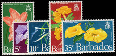Barbados 1970 Flowers fine unmounted mint.