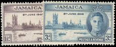 Jamaica 1946 Victory perf 14 lightly mounted mint.
