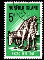 Norfolk Island 1965 Gallipoli fine used.