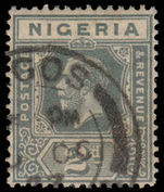 Nigeria 1921-32 2d grey die II fine used.