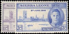 Sierra Leone 1946 Victory lightly mounted mint.