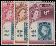 St Helena 1956 Stamp Centenary unmounted mint.