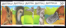 Australia 1986 Australian Wildlife (1st series) in singles unmounted mint.