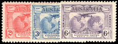 Australia 1931 Kingsford Smith's Flights lightly mounted mint.