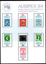 Australia 1984 Ausipex souvenir sheet unmounted mint.