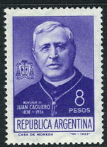 Argentina 1965 Monseignor Cagliero unmounted mint.