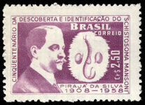 Brazil 1959 P Da Silva Discovery of Fluke unmounted mint.