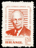 Brazil 1960 Pres Eisenhower of USA unmounted mint.