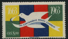 Brazil 1963 Brazilian Posts Dove unmounted mint.