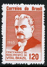 Brazil 1965 Vital Brazil unmounted mint.