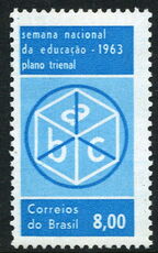 Brazil 1963 Education Week unmounted mint.
