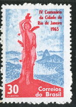 Brazil 1965 Statue of St Sebastian unmounted mint.