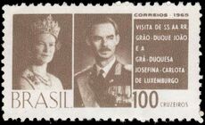 Brazil 1965 Duke & Duchess of Luxembourg unmounted mint.