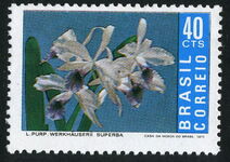 Brazil 1971 Orchid unmounted mint.