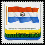 Brazil 1973 Pres. Stroessner of Paraguay unmounted mint.
