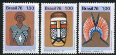 Brazil 1976 Indigenous Culture set unmounted mint.
