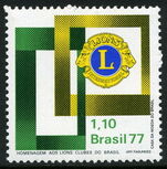Brazil 1977 Lions Club unmounted mint.