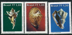 Brazil 1977 Brazilian Molluscs Shells unmounted mint.