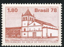Brazil 1978 Patio De Colegio Church unmounted mint.
