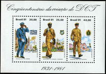 Brazil 1981 Integrated Post office souvenir sheet unmounted mint.