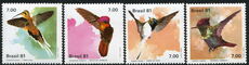 Brazil 1980 Hummingbirds unmounted mint.