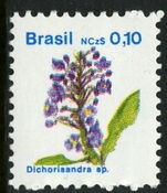 Brazil 1989 Dichorisandra Blue Ginger Flower unmounted mint.