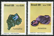 Brazil 1989 Minerals unmounted mint.