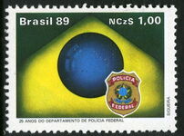 Brazil 1989 State Police unmounted mint.