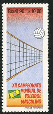 Brazil 1990 Volleyball Sports unmounted mint.