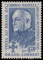 Brazil 1955 Cardinal Masella Papal Legate unmounted mint.
