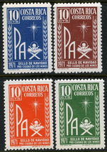 Costa Rica 1971 Obligatory Tax. Christmas unmounted mint.