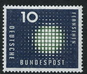 West Germany 1957 Television Tv unmounted mint.