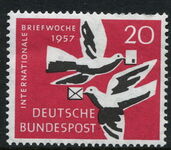 West Germany 1957 International Correspondence Week unmounted mint.