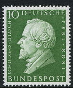 West Germany 1958 Schulze-Delitzsch unmounted mint.