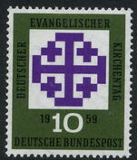 West Germany 1959 Evangelical Church Day unmounted mint.