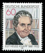 West Germany  1981 Elly Heuss-Knapp unmounted mint.