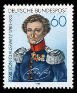 West Germany  1981 Carl Von Clausewitz unmounted mint.