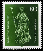 West Germany 1984 St Norbert Von Xanten unmounted mint.