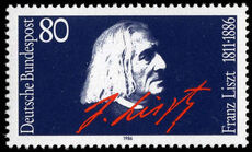 West Germany 1986 Franz Liszt unmounted mint.