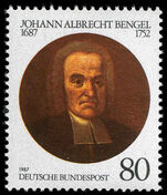 West Germany 1987 Johann Albrecht Bengel unmounted mint.