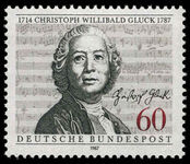 West Germany 1987 Christoph Willibald Gluck unmounted mint.