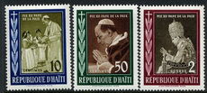 Haiti 1959 Pope Pius regular set unmounted mint.